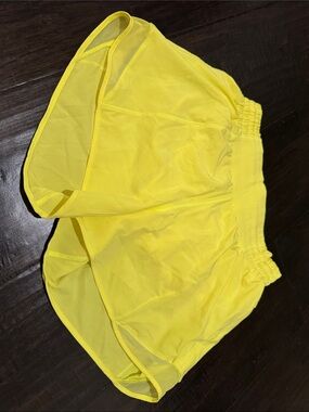 lululemon athletica Bright Yellow Running Shorts